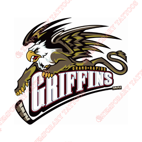 Grand Rapids Griffins Customize Temporary Tattoos Stickers NO.9013